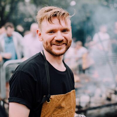 Niall Davidson experimented with barbecuing using wood from storm-felled trees on his mother’s farm