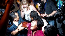 Chinese relatives’ anger erupts in Malaysia over lost plane