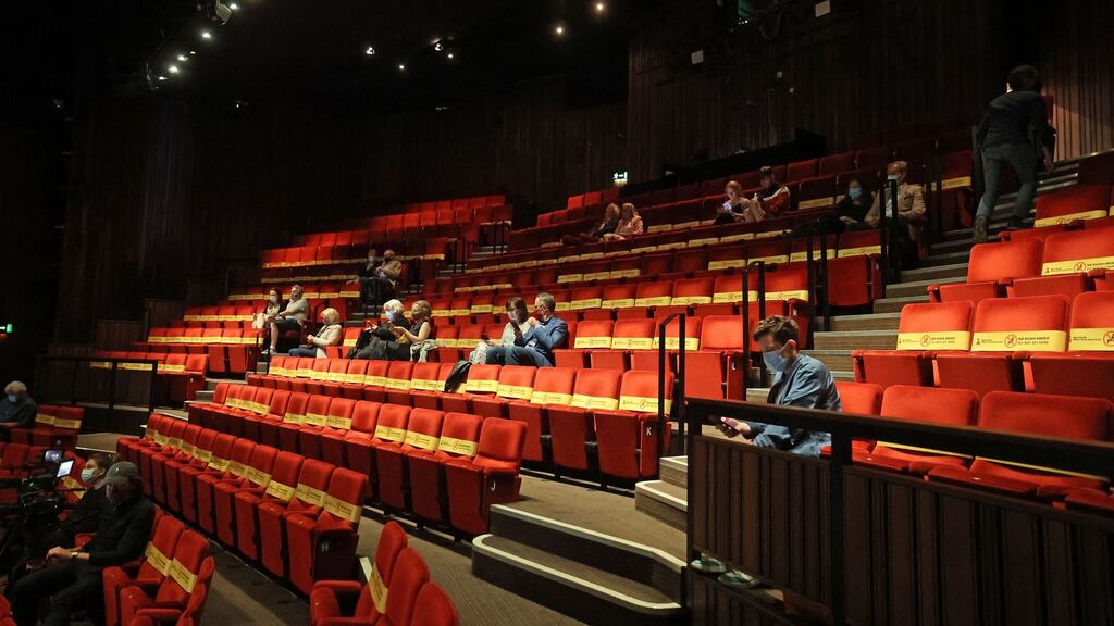 The Abbey Theatre in June after it opened its auditorium to an audience for the first time since March 2020. Photograph: Nick Bradshaw