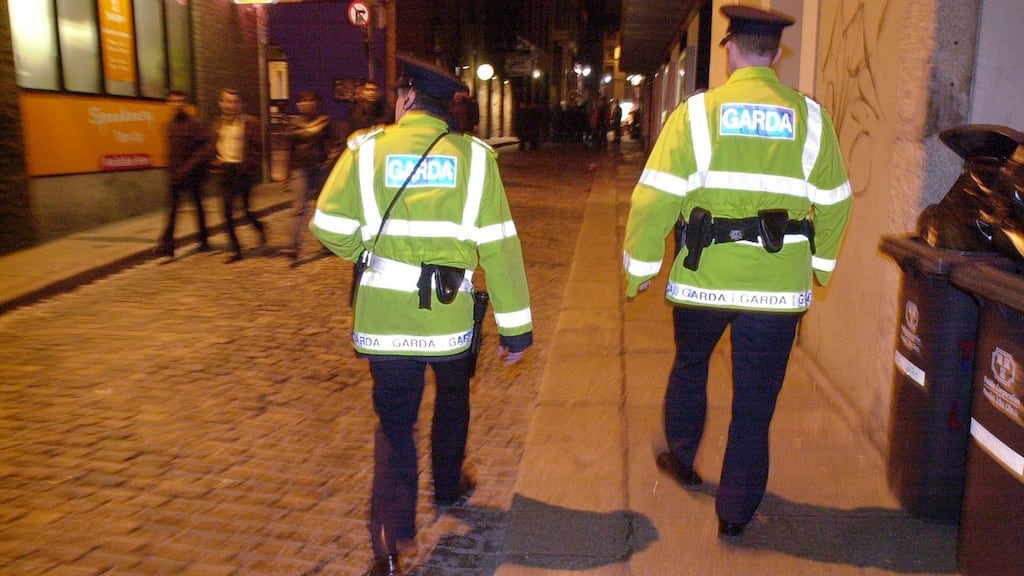 File photograph of gardaí on patrol.