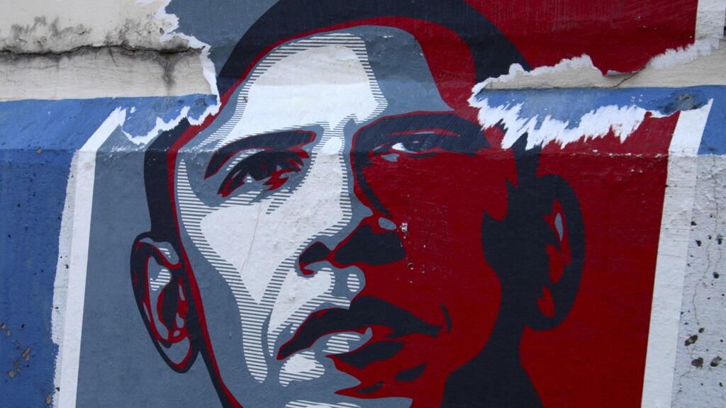 Shepard Fairey, who created the image for the 2008 presidential election campaign, said Barack Obama had ‘gone quiet on a lot of things’ during his two terms in the White House. Photograph: iStock