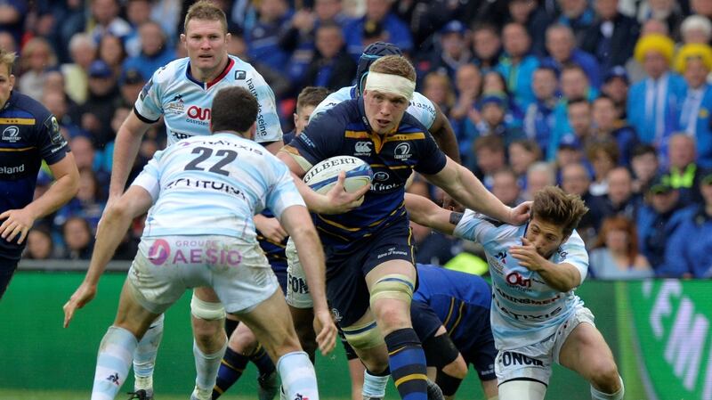 Dan Leavy in action. Photograph: Vincent West/Reuters