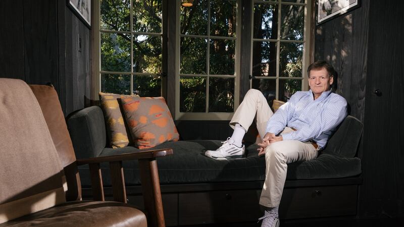 Michael Lewis author of  The Premonition: A Pandemic Story, which is about the scientific freethinkers who both predicted and managed the US’s Covid-19 crisis. Photograph: Peter Prato/The New York Times
