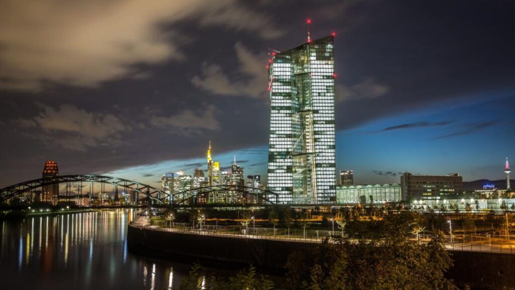 The ECB’s policymaking Governing Council could discuss the possibility of making corporate bond purchases at its December meeting. Photograph: FRANK RUMPENHORST/EPA
