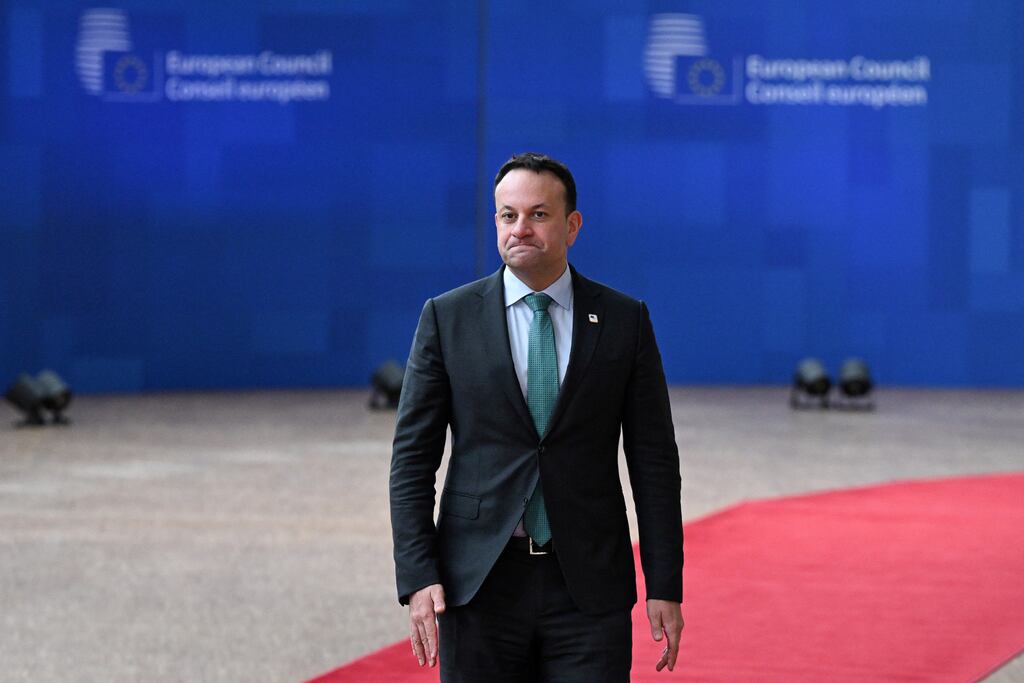 Leo Varadkar arrives at the EU headquarters: 'I’ve been coming to Brussels for nearly 14 years now without a break'. Photograph: John Thys/AFP via Getty Images