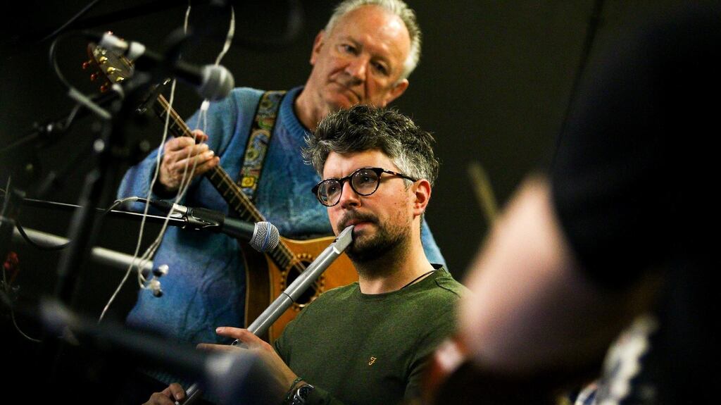 Dónal Lunny and Jarlath Henderson. Photograph: John Soffe