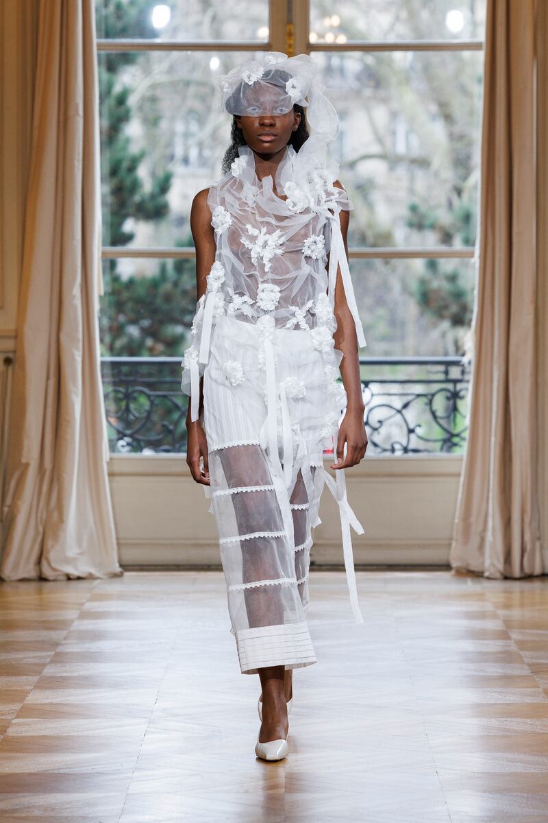 Róisín Pierce's O Lovely One, Girl that Fell from a Star at Paris Fashion Week. Photograph: Ik Aldama