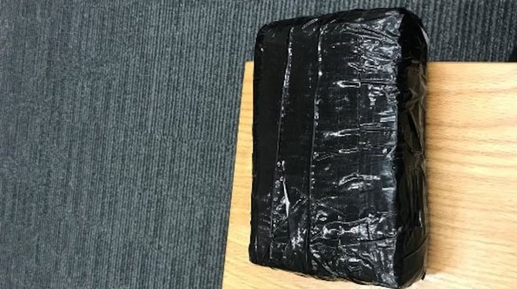 In another Garda operation, this time in Co Galway, gardaí conducted a search of a car in Loughrea which resulted in the seizure of heroin with an estimated street value of €140,000, pending analysis. Photograph: An Garda Síochána