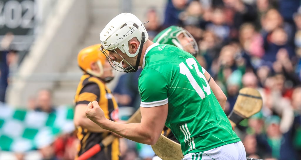 Limerick's Aaron Gillane wore a Mycro helmet at the hurling league Division 1 final against Kilkenny last weekend. Photograph: Evan Treacy/Inpho