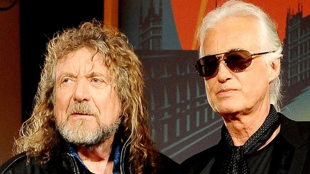 Robert Plant and Jimmy Page of Led Zeppelin. The band has failed to recoup early €722,000 in defence fees. File photograph: Ian West/PA Wire