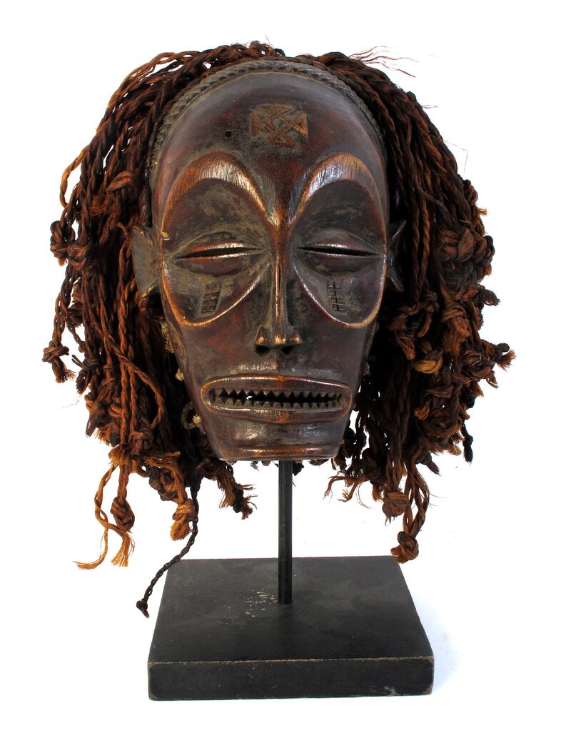Tribal mask, Jokwe, from Central Congo.