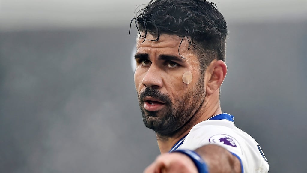 Chelsea’s Diego Costa is expected to be offered a new contract worth £200,000 a week. Photograph: Hannah McKay/EPA