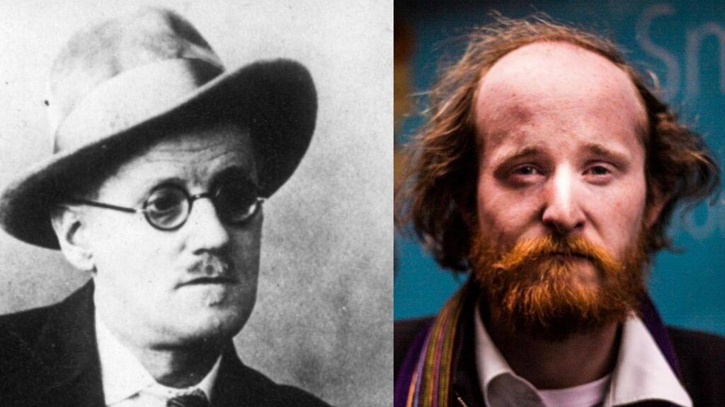 James Joyce and Sam Coll, right, who has reinterpreted his short story, Grace