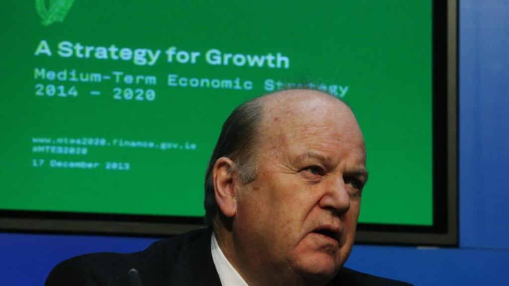 Minister for Finance Michael Noonan: rejected claims the plan was short on detail. The framework comprised “50 pages of detail,” he said. “It’s not one of these PR marketing economic policies that we got used to in the past.”