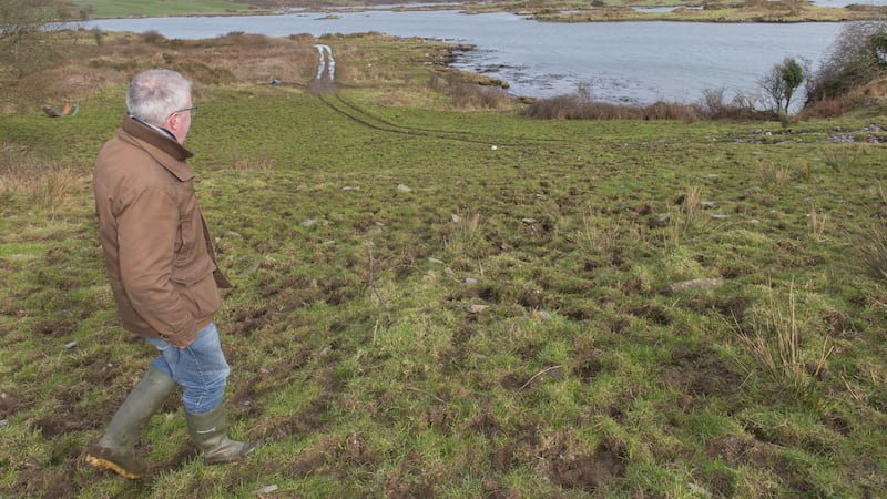 The foreshore where people searched for shellfish near the site of a 1920 unofficial graveyard (cillín) a few miles from the village of Ballydehob in West Cork. Photograph: Michael Mac Sweeney/Provision