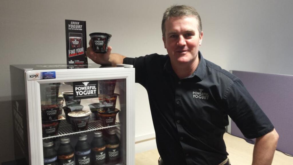 Irepak’s Robert Doyle says Powerful Yogurt, a high-protein, fat-free product, will go on sale from mid-November.
