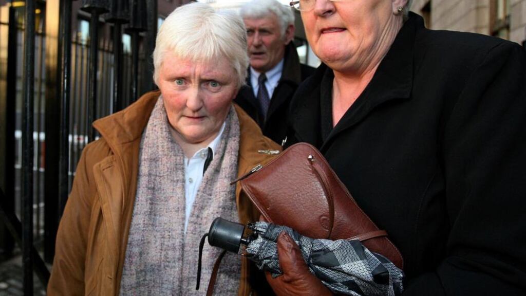A file photograph of Nora Wall (left) leaving the Court of Criminal Appeal in Dublin in December 2005. Photograph: Julien Behal/PA