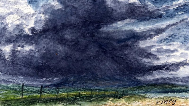 The thundercloud: something we could learn to dread. Illustration: Michael Viney