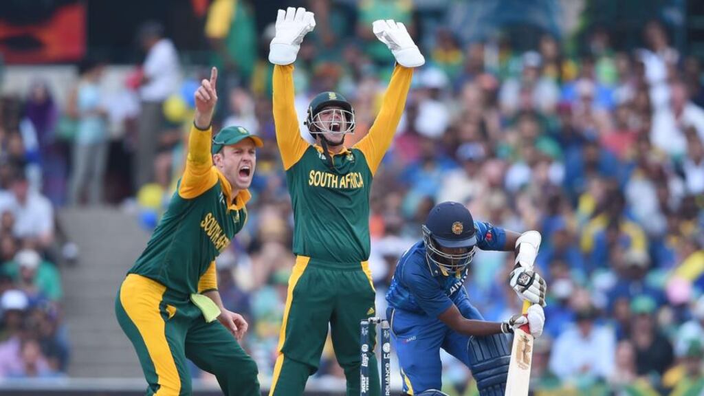 South Africa are out to banish their pre-tournament tags. Photograph: Indranil Mukharjee/Getty Images