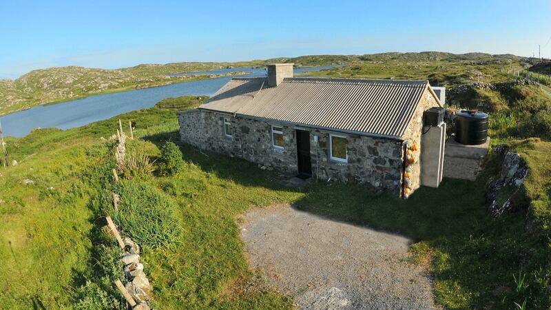 Overlooking Dunloughan Lake, Carrie’s cottage could be a gorgeous place to which to escape.