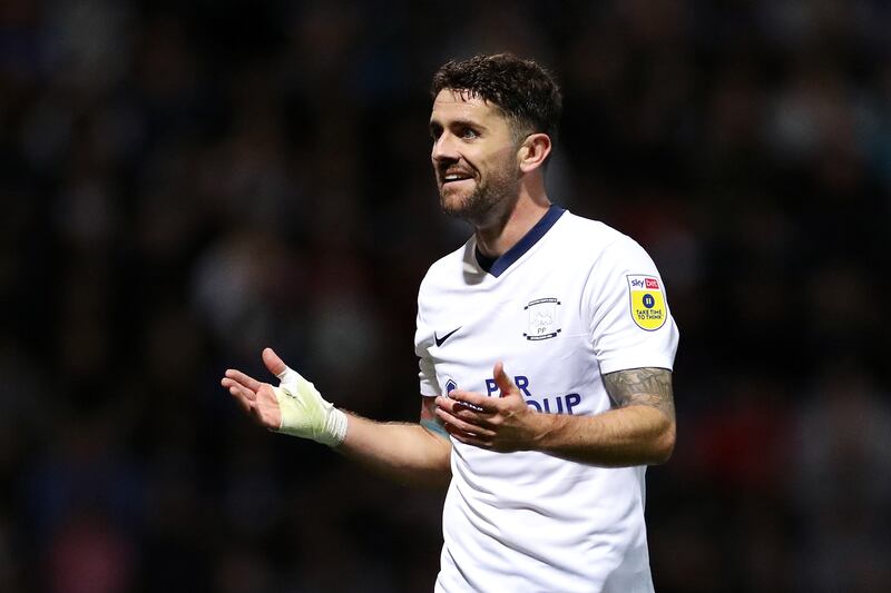 Robbie Brady is flying at left wing-back for Preston, as his injury woes seem to have abated. Photograph: Lewis Storey/Getty Images