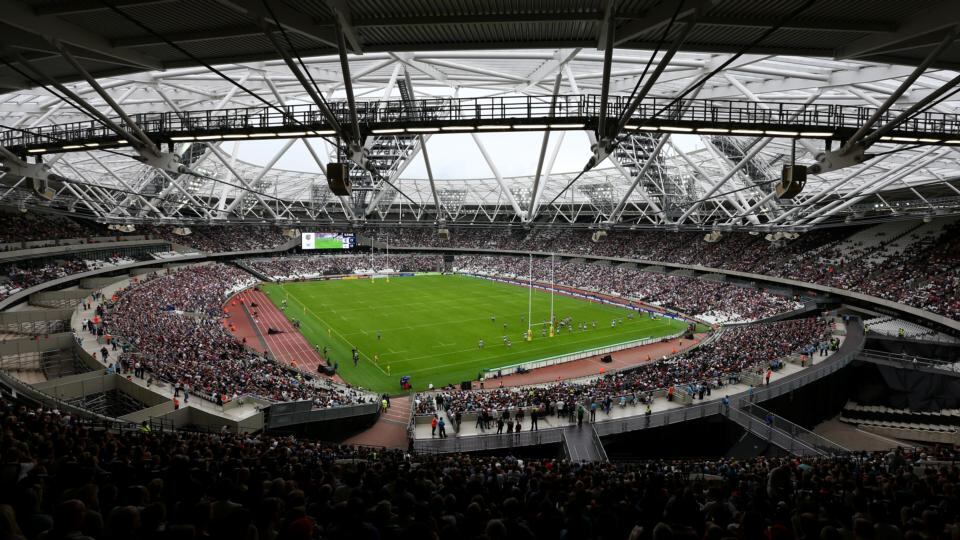 Ireland play Italy at the Olympic Stadium. Photograph: Getty