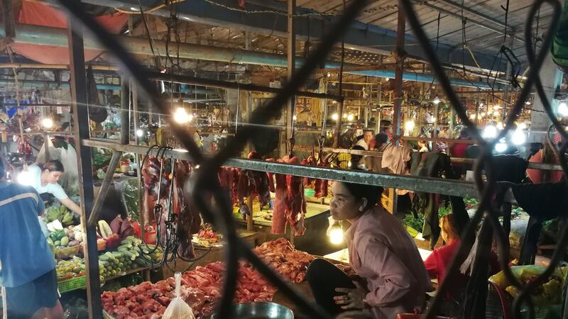 A food market in Phnom Penh. Photograph: Nevenka Lukin
