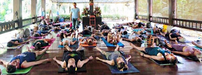 Brian Ingle teaching a somatic class.