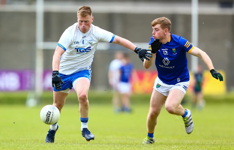 Waterford's David Hallihan in action against Wicklow's Darragh Fitzgerald. Photograph: Ken Sutton/Inpho