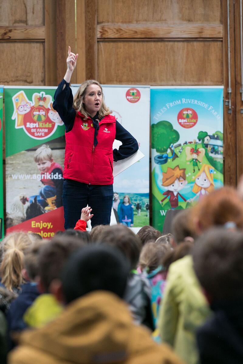 Alma Jordan with senior infants from Milford National School, Castletroy, Co Limerick. Photograph: Shane O’Neill/ SON Photographic