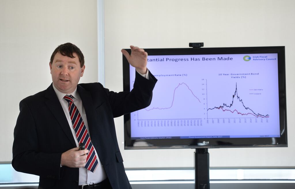 Ifac chairman Séamus Coffey: 'The Government continues to make big promises.' Photograph: Dara Mac Dónaill