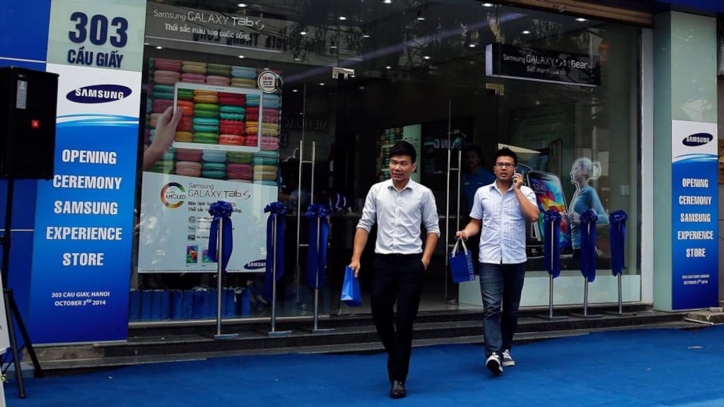 Samsung said its new memory-chip plant in Pyeongtaek, 75km south of Seoul, would create 150,000 jobs. Photograph: EPA/Luong Thai Linh