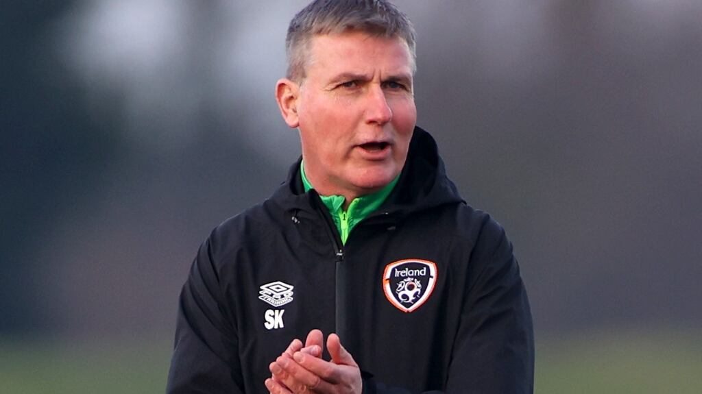 Republic of Ireland manager Stephen Kenny: ‘The football infrastructure in this country is nowhere near where it needs to be.’ Photograph: James Crombie/Inpho