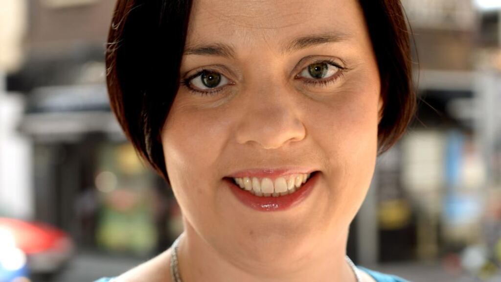 Jenny Hughes, a volunteer with the Special Olympics in 2003