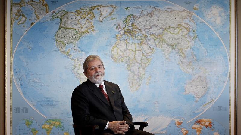 Then president Luiz Inacio Lula da Silva of Brazil in his office in the Palacio do Planalto, in Brasilia in 2007. Photograph: Lalo de Almeida/The New York Times