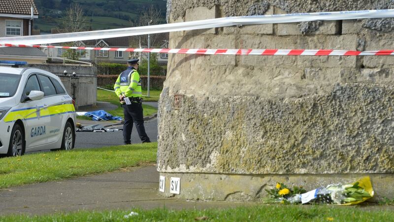 Brookview Close in Tallaght after the hit and run. Photograph: Alan Betson / The Irish Times