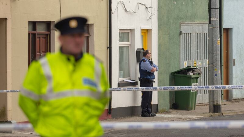 Garai at the scene in Connolly Street, Sligo, where the body of a young man was found. Photograph: James Connolly