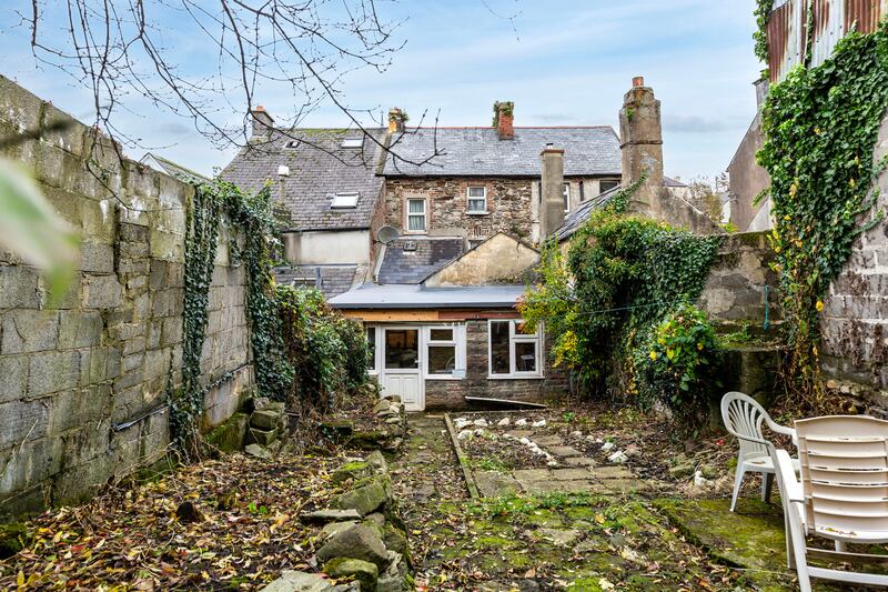 The back garden of the townhouse is substantial and south-facing