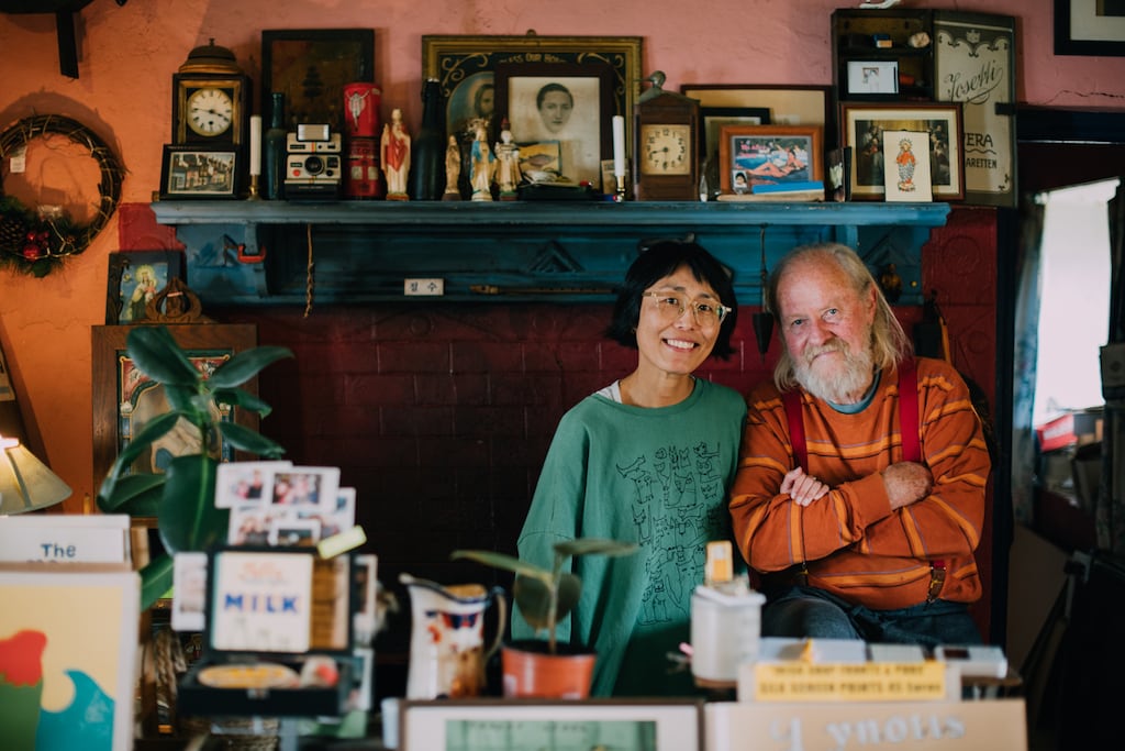 Red Fox Press: Hyemee Kim, who produces art under the name Antic-Ham, and her partner, Francis Van Maele, at their Red Fox Press printing studios on Achill Island. All photographs: El Keegan