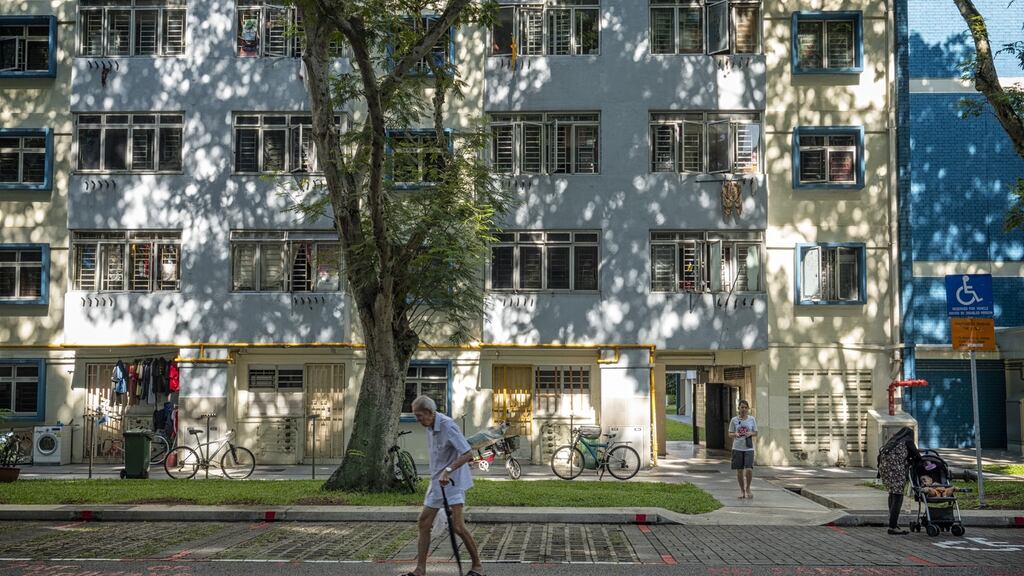 A public housing estate in the Toa Payoh district of Singapore. The government has announced new rules for those willing to buy older properties. Photographer: Bryan van der Beek/Bloomberg