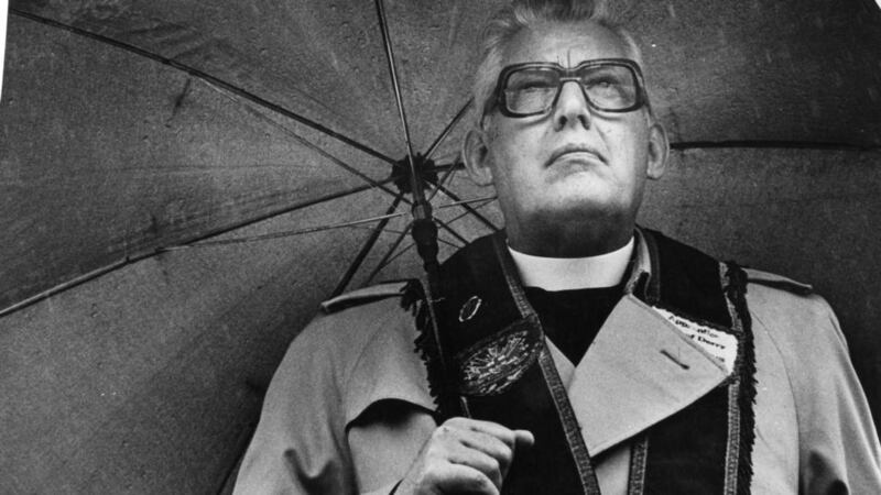 Rev Ian Paisley attending the Independent Orange Order demonstration at Ballycastle, Co Antrim, in July 1985. Photograph: Matt Kavanagh