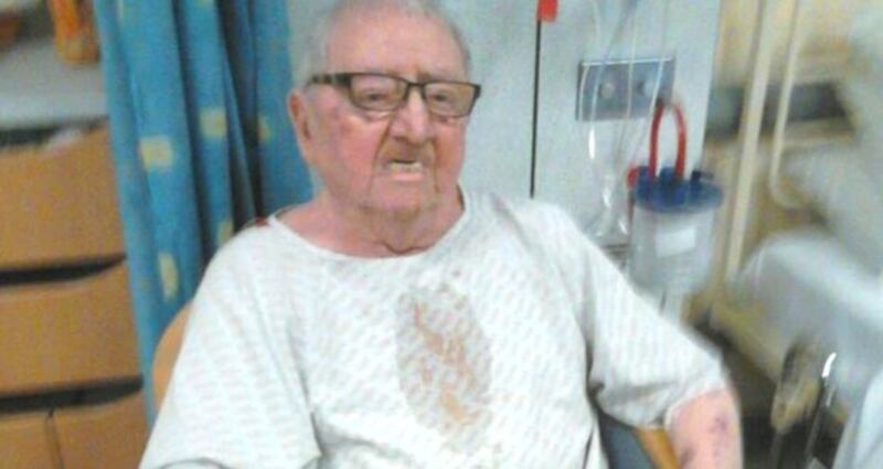 Gerry Feeney pictured in Beaumont hospital in December