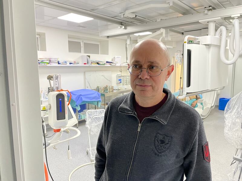 Igor Polivenok, head of the department of interventional cardiology at the Zaitsev Institute for General and Emergency Surgery in Kharkiv. Photograph courtesy of Igor Polivenok