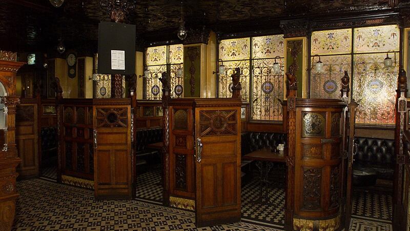 ‘I don’t remember Pat, the barman in the Crown Bar in Belfast ever taking the time to trace a shamrock on the head of a pint of Guinness for my friend Ruth or me.’