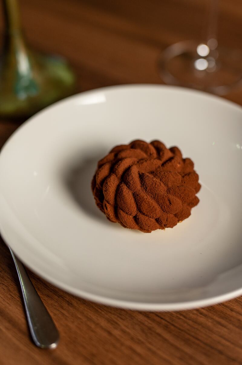 Hazelnut and brown butter parfait at Bramley restaurant