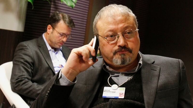 Saudi journalist Jamal Khashoggi. Photograph: Virginia Mayo/AP Photo