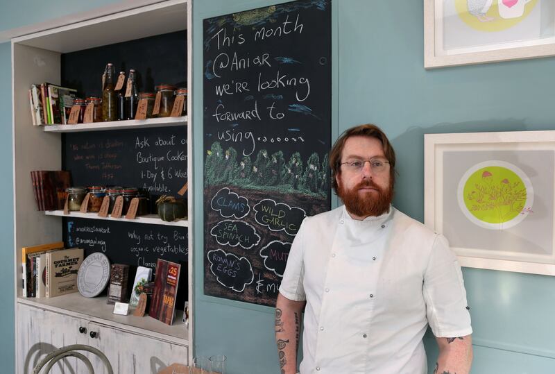 At Michelin-starred Aniar, all chef-patron JP McMahon’s dishes are presented dramatically. Photograph: Joe O'Shaughnessy.