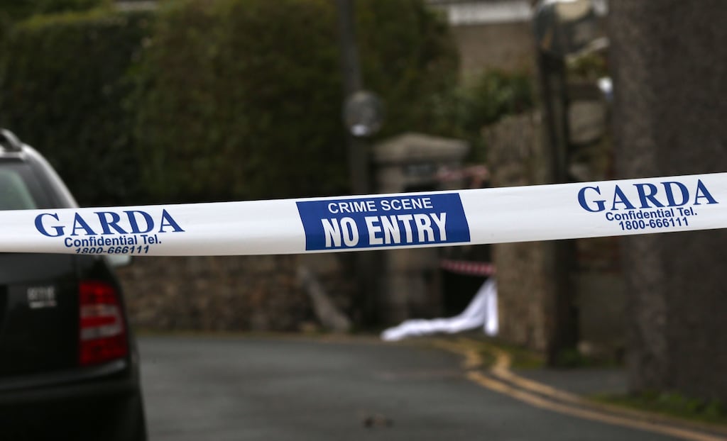 Gardai tape sealing off the scene where the body of a man was discovered on the ground near an apartment complex in Dalkey, Co Dublin. PRESS ASSOCIATION Photo. Picture date: Friday January 12th, 2018. Gardai said the scene had been sealed off to allow for a technical examination and the State Pathologist's office has been called in. See PA story POLICE Body Ireland. Photo credit should read: Laura Hutton/PA Wire