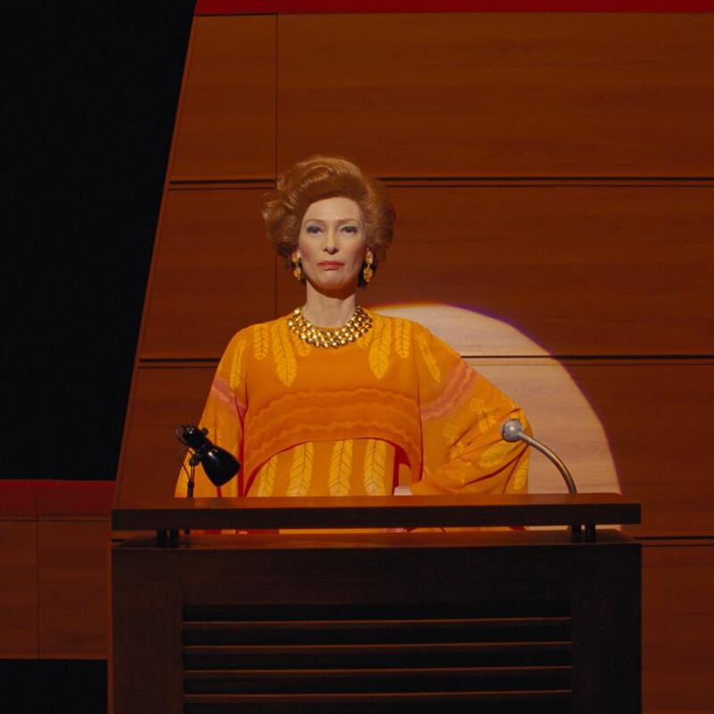 Tilda Swinton provides a hilarious vocal performance, partly Julia Child, partly Ethel Barrymore. Photograph: Searchlight Pictures/Twentieth Century Fox