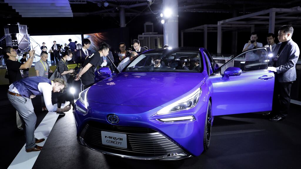 A Toyota concept car at the Tokyo motor show earlier this year. Photograph: EPA